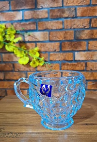 فنجان شیشه ای آکوامارین