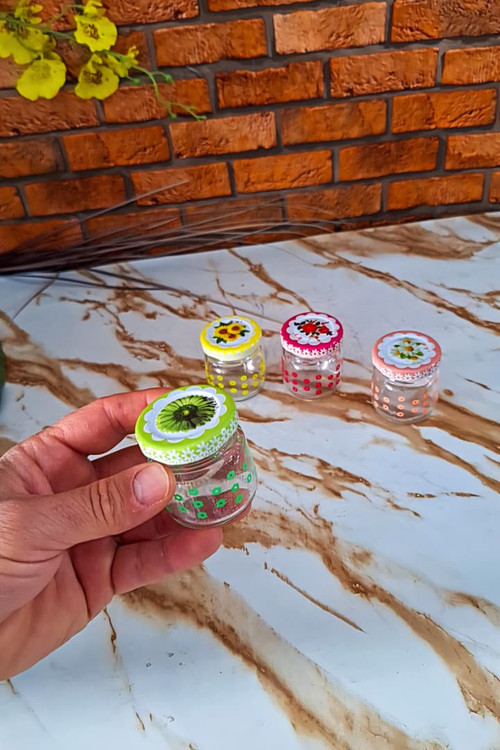 بانکه زعفران نقلی شیشه ای